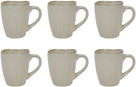 Cookinglife Koffiemokken Linen Beige 340 ml – 6 stuks