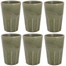 Cosy & Trendy Latte Macchiato Bekers Bistro Thyme Green 450 ml - 6 stuks