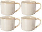 Cookinglife Koffiemokken Serene Zand 330 ml - Aardewerk - 4 stuks