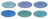 Cookinglife Dinerborden Delice Blauw ø 26.5 cm - 6 stuks
