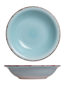 Cookinglife Diepe borden / Pastaborden Delice Blauw ø 21 cm - 6 stuks