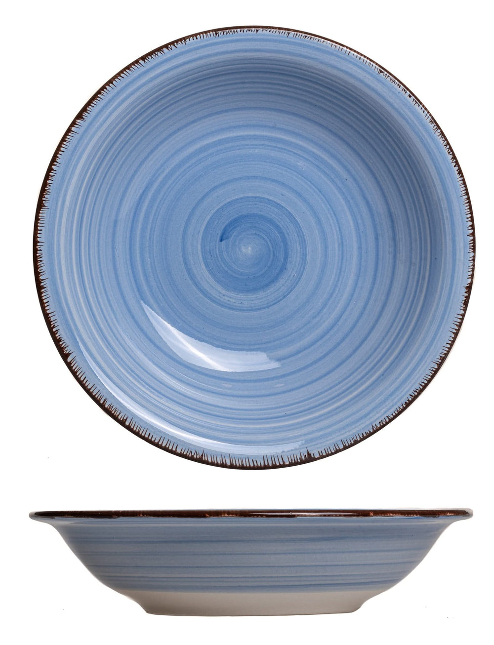 Cookinglife Diepe borden / Pastaborden Delice Blauw ø 21 cm - 6 stuks