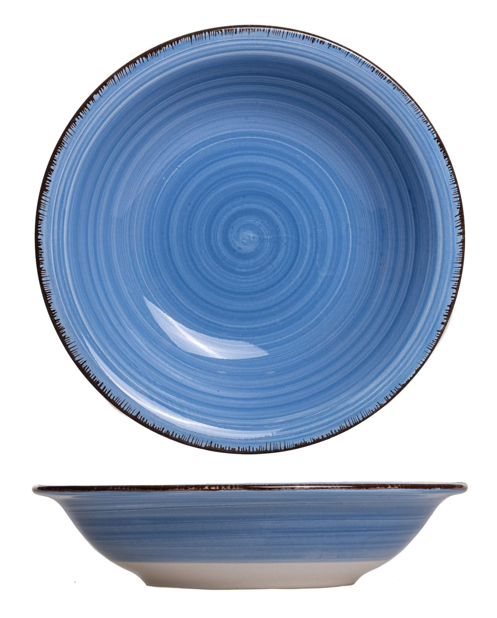Cookinglife Diepe borden / Pastaborden Delice Blauw ø 21 cm - 6 stuks