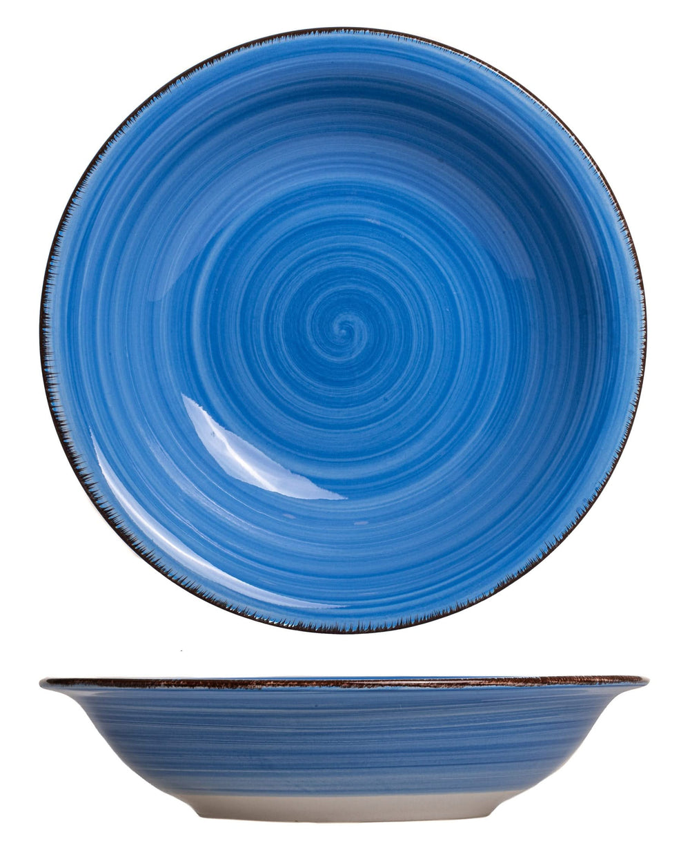 Cookinglife Diepe borden / Pastaborden Delice Blauw ø 21 cm - 6 stuks