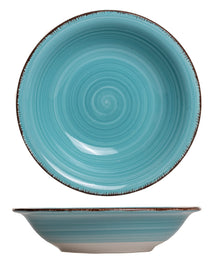 Cookinglife Diepe borden / Pastaborden Delice Blauw ø 21 cm - 6 stuks