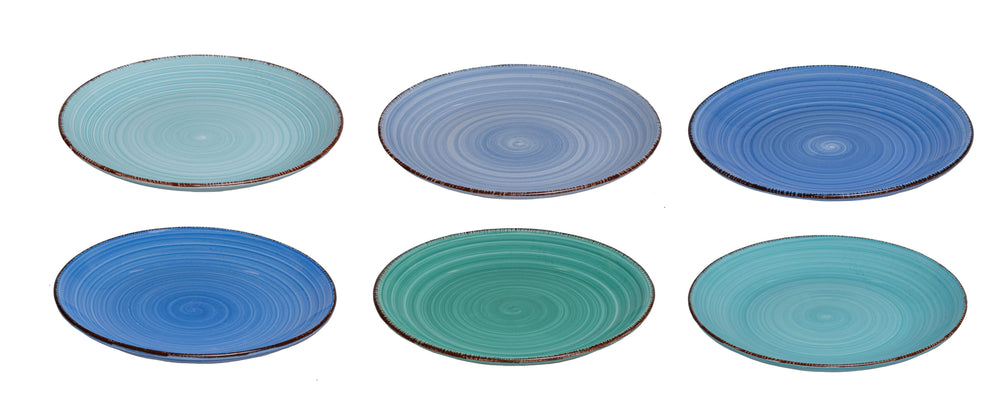 Cookinglife Ontbijtborden / Dessertborden Delice Blauw ø 19 cm - 6 stuks