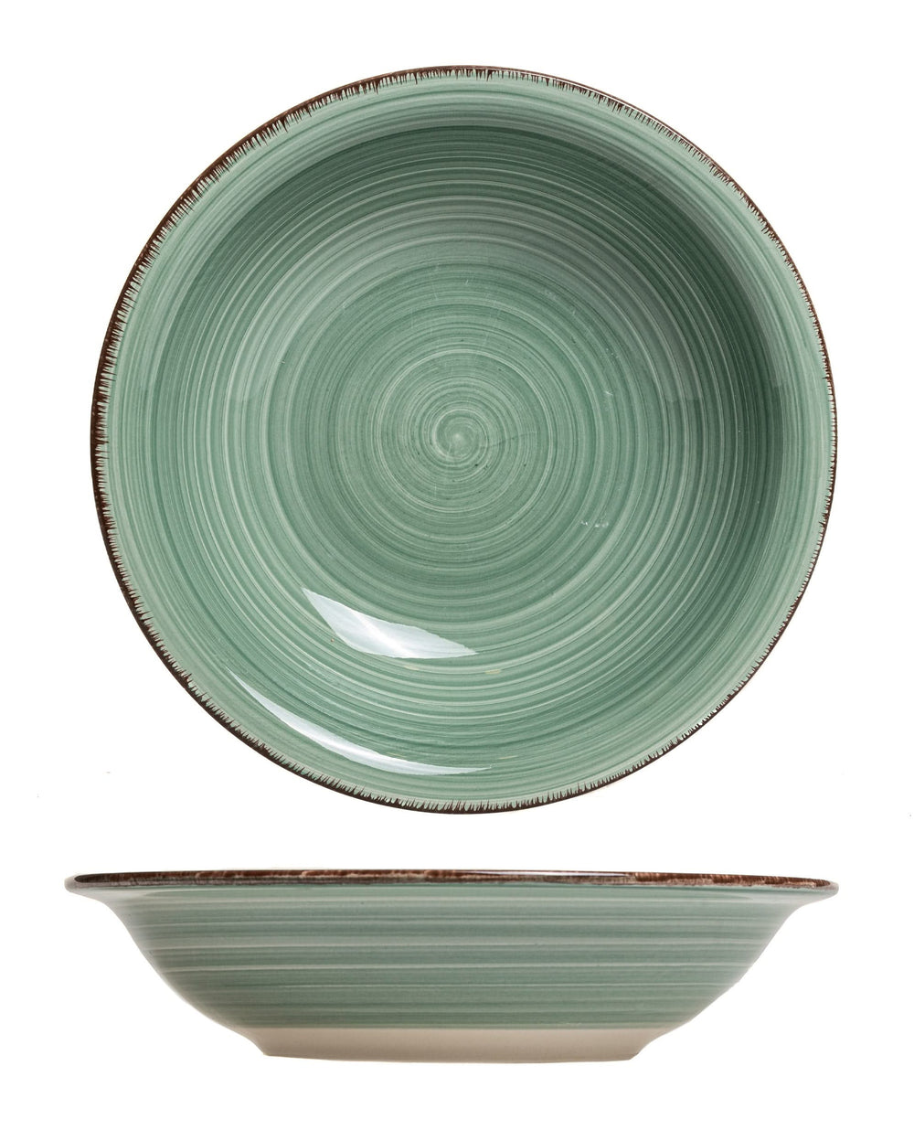 Cookinglife Diepe borden / Pastaborden Delice Groen ø 21 cm - 6 stuks