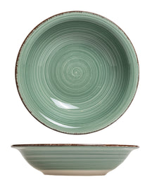 Cookinglife Diepe borden / Pastaborden Delice Groen ø 21 cm - 6 stuks