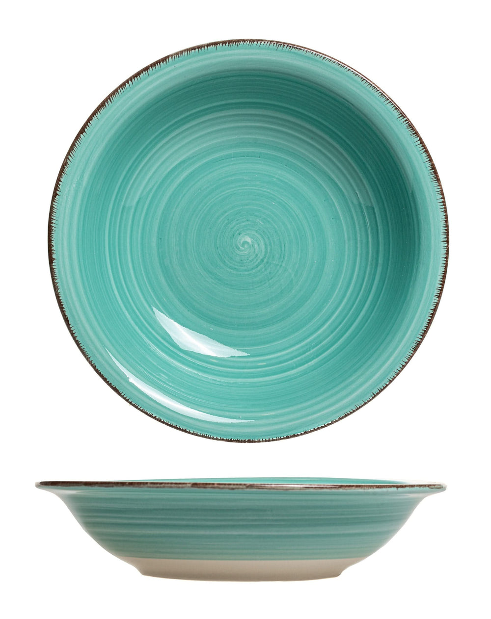 Cookinglife Diepe borden / Pastaborden Delice Groen ø 21 cm - 6 stuks