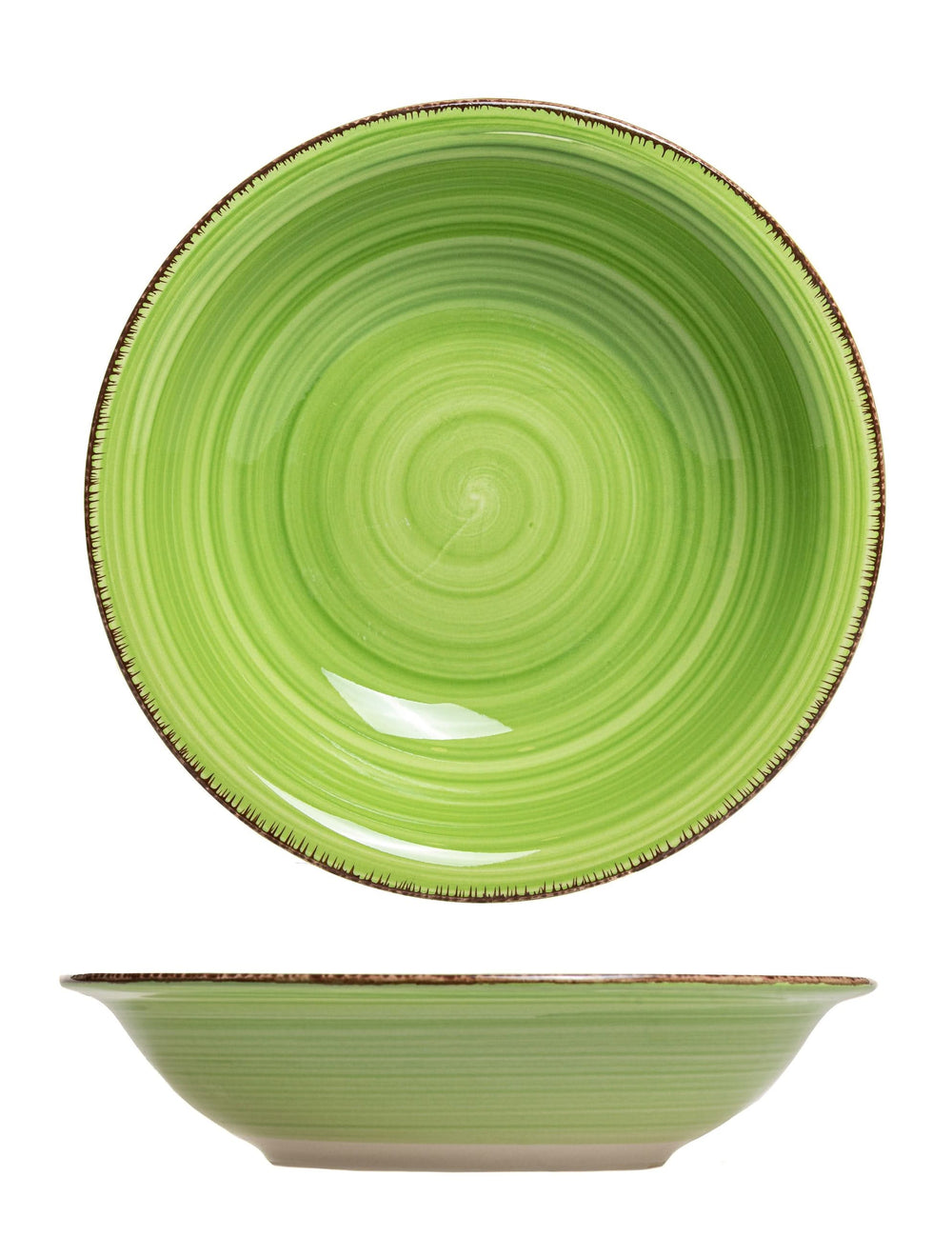 Cookinglife Diepe borden / Pastaborden Delice Groen ø 21 cm - 6 stuks