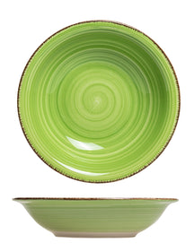Cookinglife Diepe borden / Pastaborden Delice Groen ø 21 cm - 6 stuks