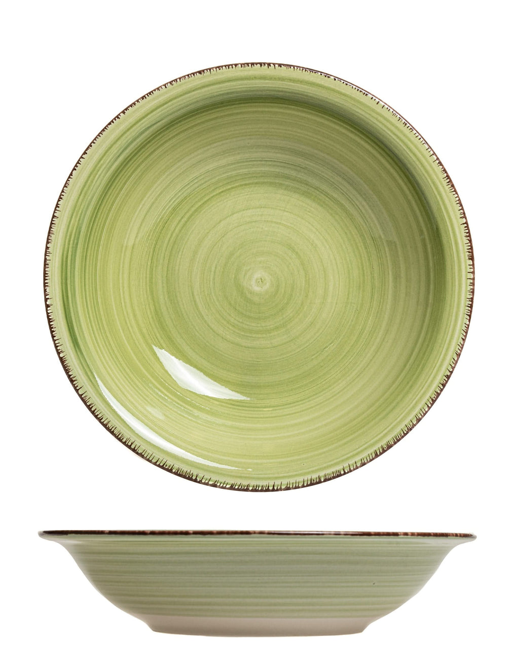 Cookinglife Diepe borden / Pastaborden Delice Groen ø 21 cm - 6 stuks