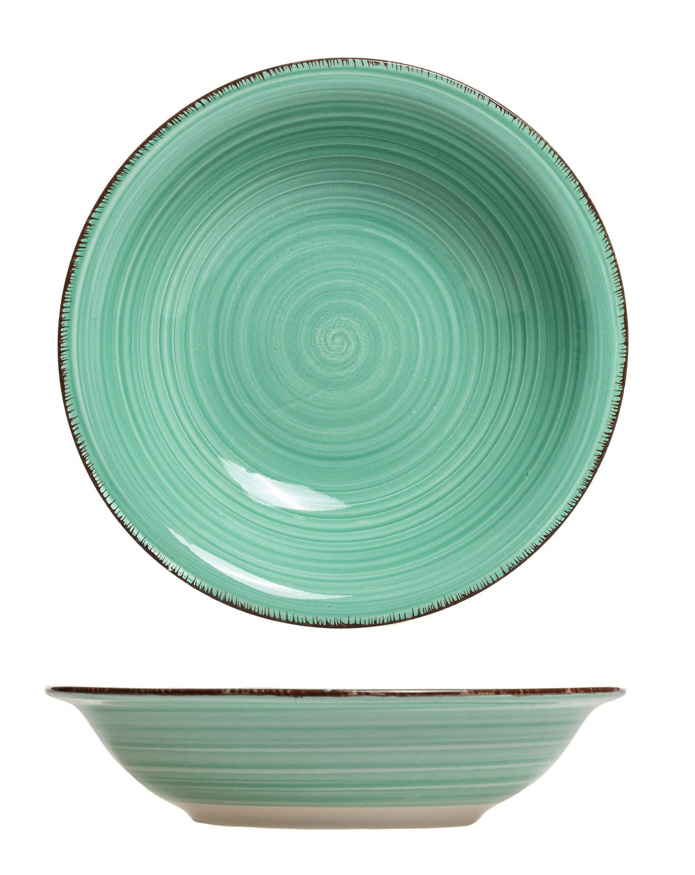 Cookinglife Diepe borden / Pastaborden Delice Groen ø 21 cm - 6 stuks