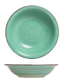 Cookinglife Diepe borden / Pastaborden Delice Groen ø 21 cm - 6 stuks