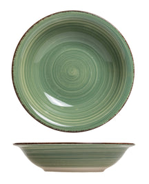 Cookinglife Diepe borden / Pastaborden Delice Groen ø 21 cm - 6 stuks