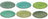 Cookinglife Dinerborden Delice Groen ø 26.5 cm - 6 stuks