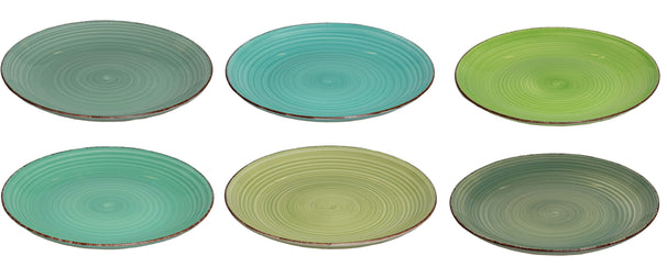 Cookinglife Dinerborden Delice Groen ø 26.5 cm - 6 stuks