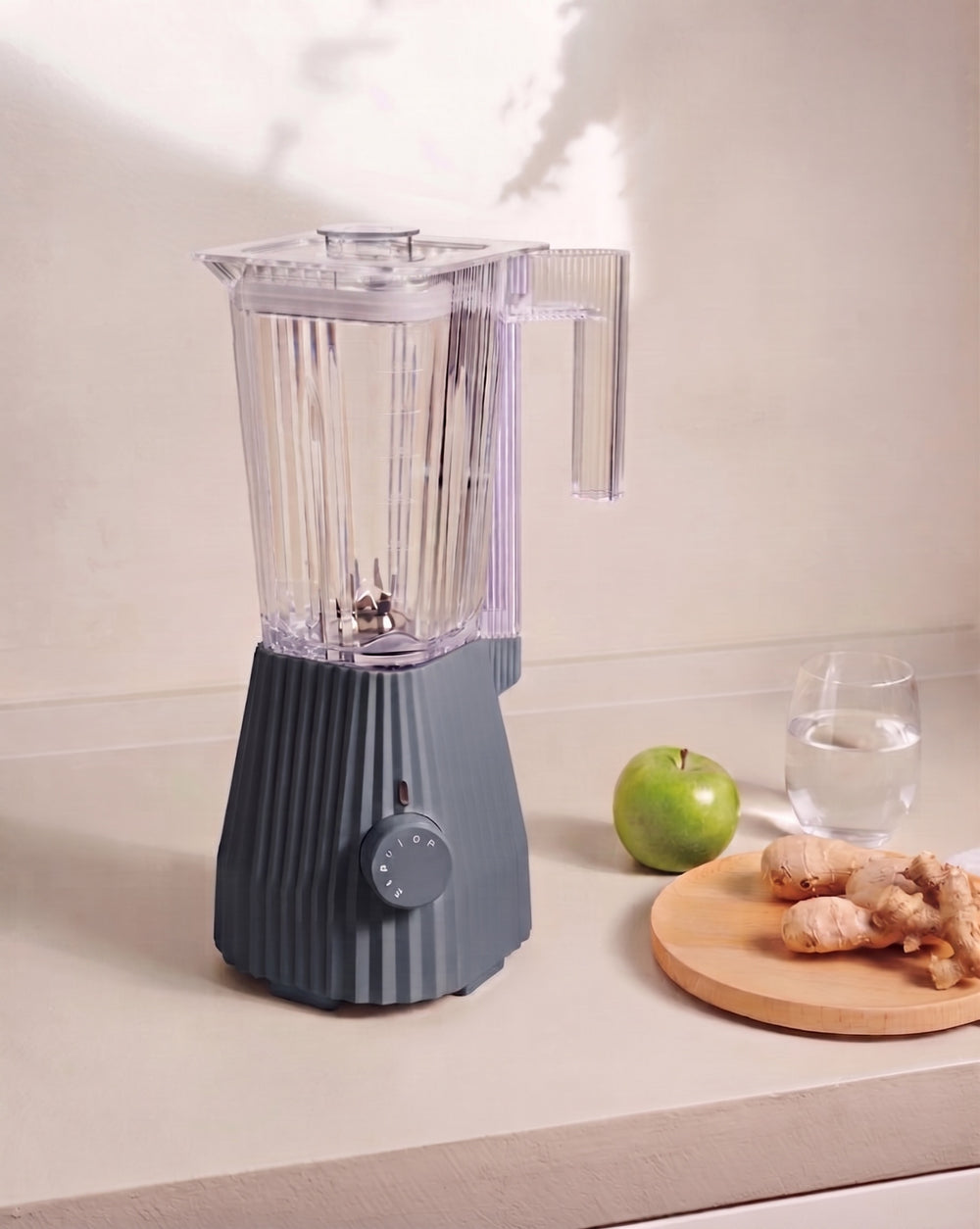 Alessi Blender Plissé Grijs - 1.5 liter - 700 W - Michele de Lucchi - MDL09 G