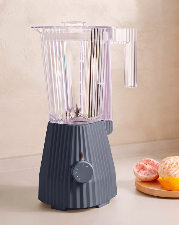 Alessi Blender Plissé Grijs - 1.5 liter - 700 W - Michele de Lucchi - MDL09 G