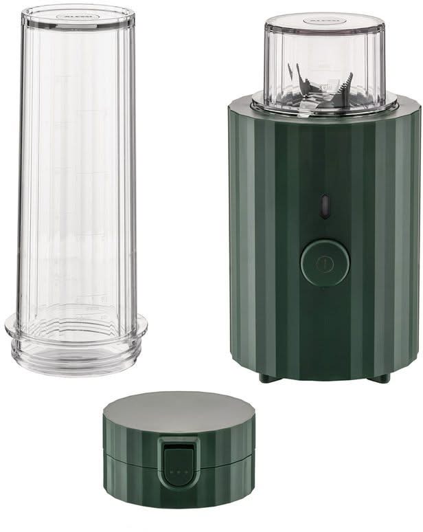 Alessi Smoothie Blender Plissé Groen - 380 W - Michele De Lucchi - MDL17 GR