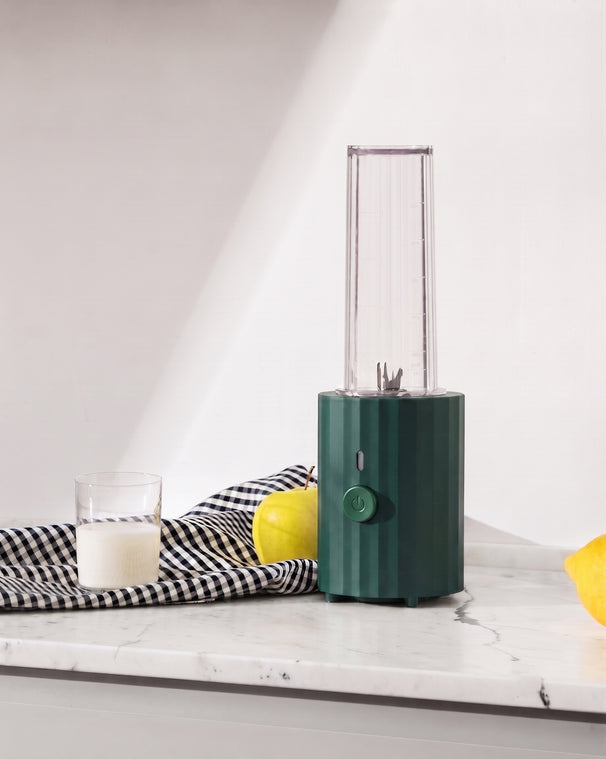 Alessi Smoothie Blender Plissé Groen - 380 W - Michele De Lucchi - MDL17 GR