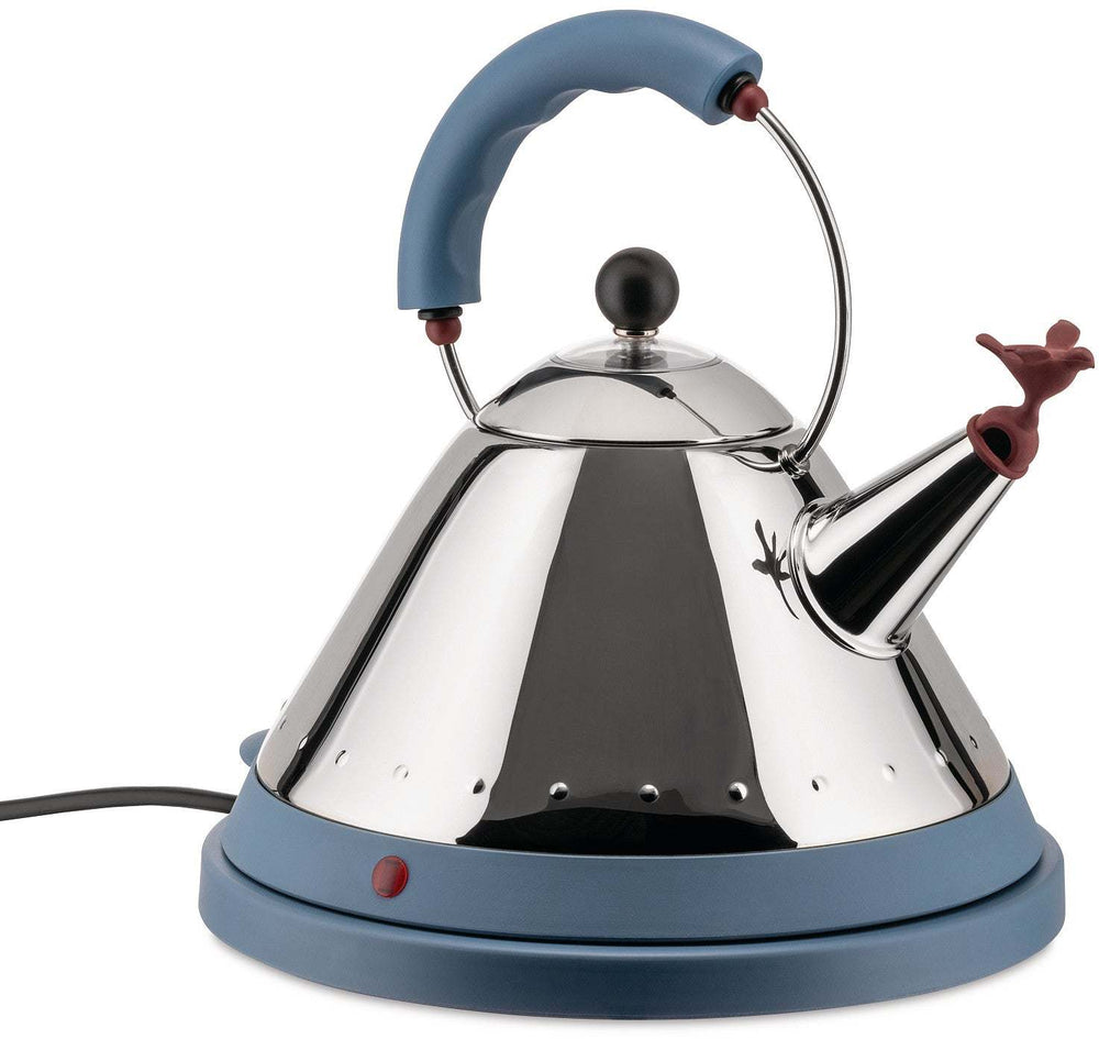 Alessi Waterkoker MG32 RVS / Blauw - 1.5 liter - 2000 W - Michael Graves - MG32 AZ