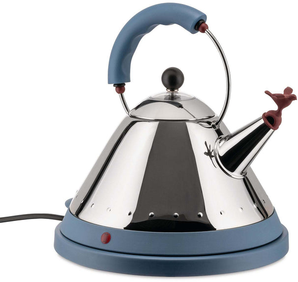 Alessi Waterkoker MG32 RVS / Blauw - 1.5 liter - 2000 W - Michael Graves - MG32 AZ