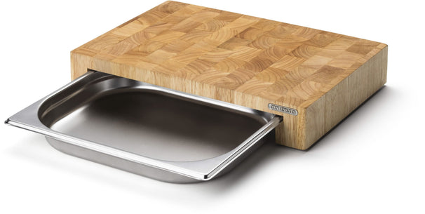 Continenta Snijplank met RVS Lade - Hout - 39 x 27 cm