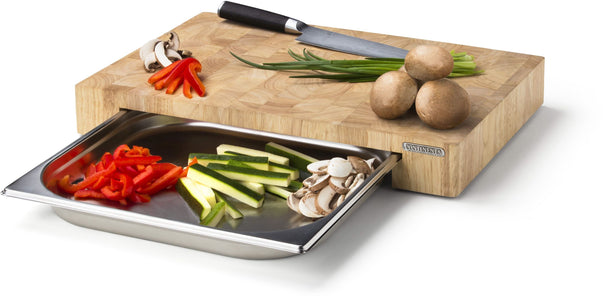 Continenta Snijplank met RVS Lade - Hout - 48 x 33 cm