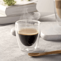 Leonardo Dubbelwandige Espresso Glazen Duo 100 ml - 2 Stuks