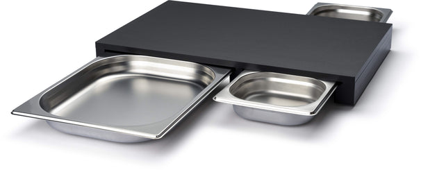 Continenta Snijplank met 3 RVS Laden - Duracore - 50 x 33 cm