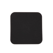 Onderzetters - Vegan leer - Zwart / Cognac - dubbelzijdig - 10 x 10 cm - 6 stuks - Cookinglife