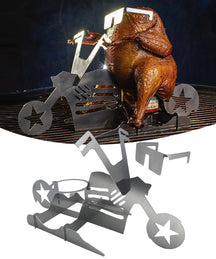 GrillX BBQ Bierblikkip Houder - Beer Can Chicken - Bike