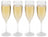 Cookinglife Champagneglazen Kunststof - CampVibe - Outdoor - Onbreekbaar - 165 ml - 4 Stuks