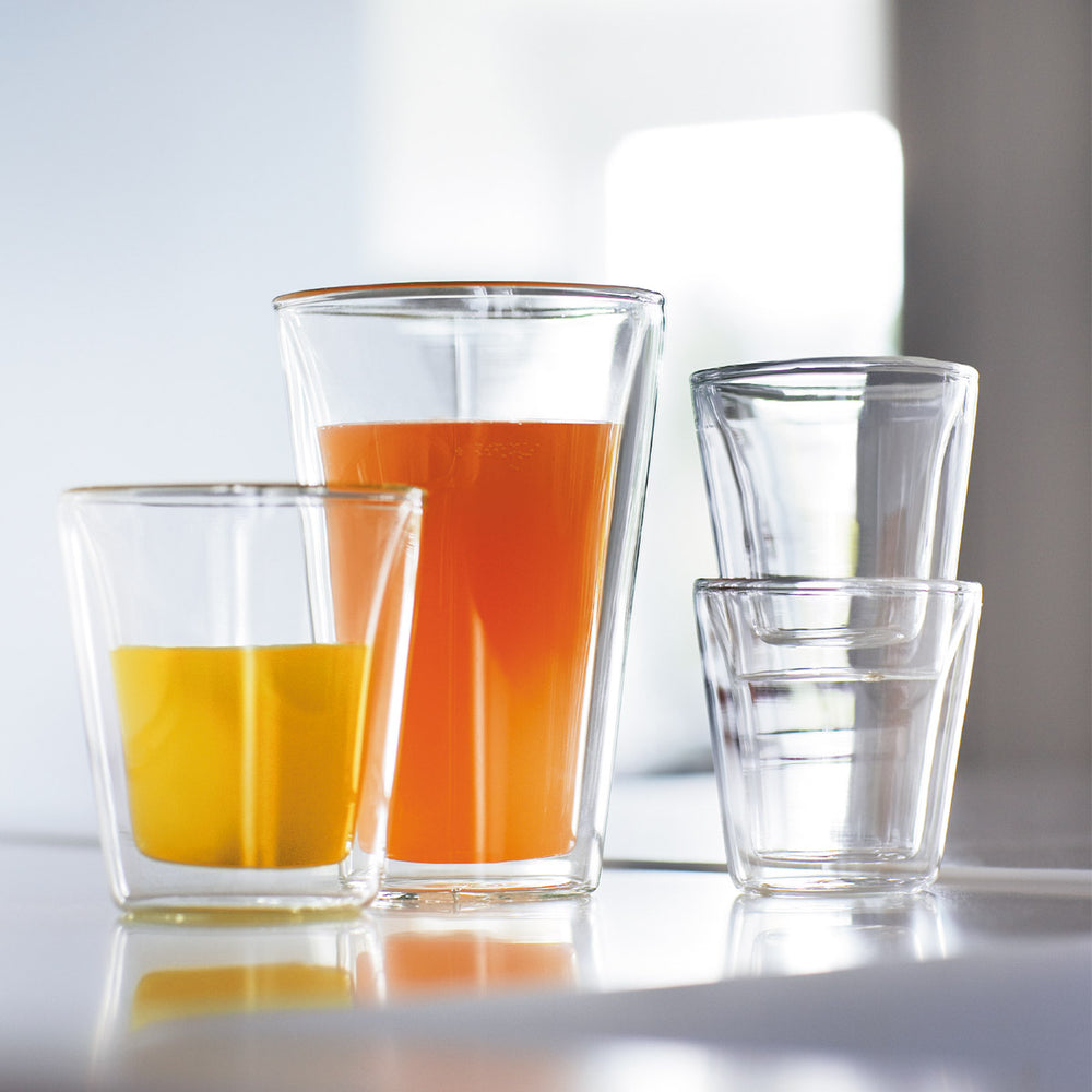 Bodum Dubbelwandige latte macchiato glazen Canteen - gepatenteerd ventiel - 400 ml - 2 stuks