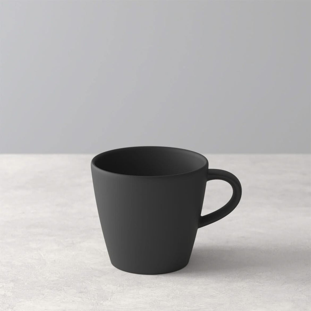 Villeroy & Boch Koffiekop en Schotel Manufacture Rock - Zwart - 160 ml