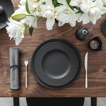 Villeroy & Boch Dinerbord Manufacture Rock - Zwart - ø 27 cm
