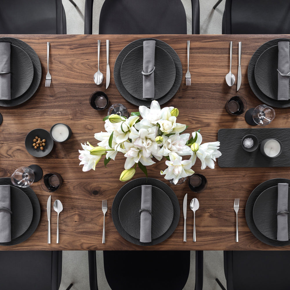 Villeroy & Boch Dinerbord Manufacture Rock - Zwart - ø 25 cm