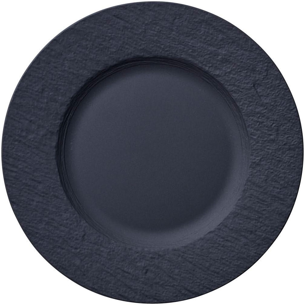 Villeroy & Boch Serviesset Manufacture Rock - Zwart 12-delig / 4 personen - 4 dinerborden, 4 ontbijtborden & 4 pastaborden