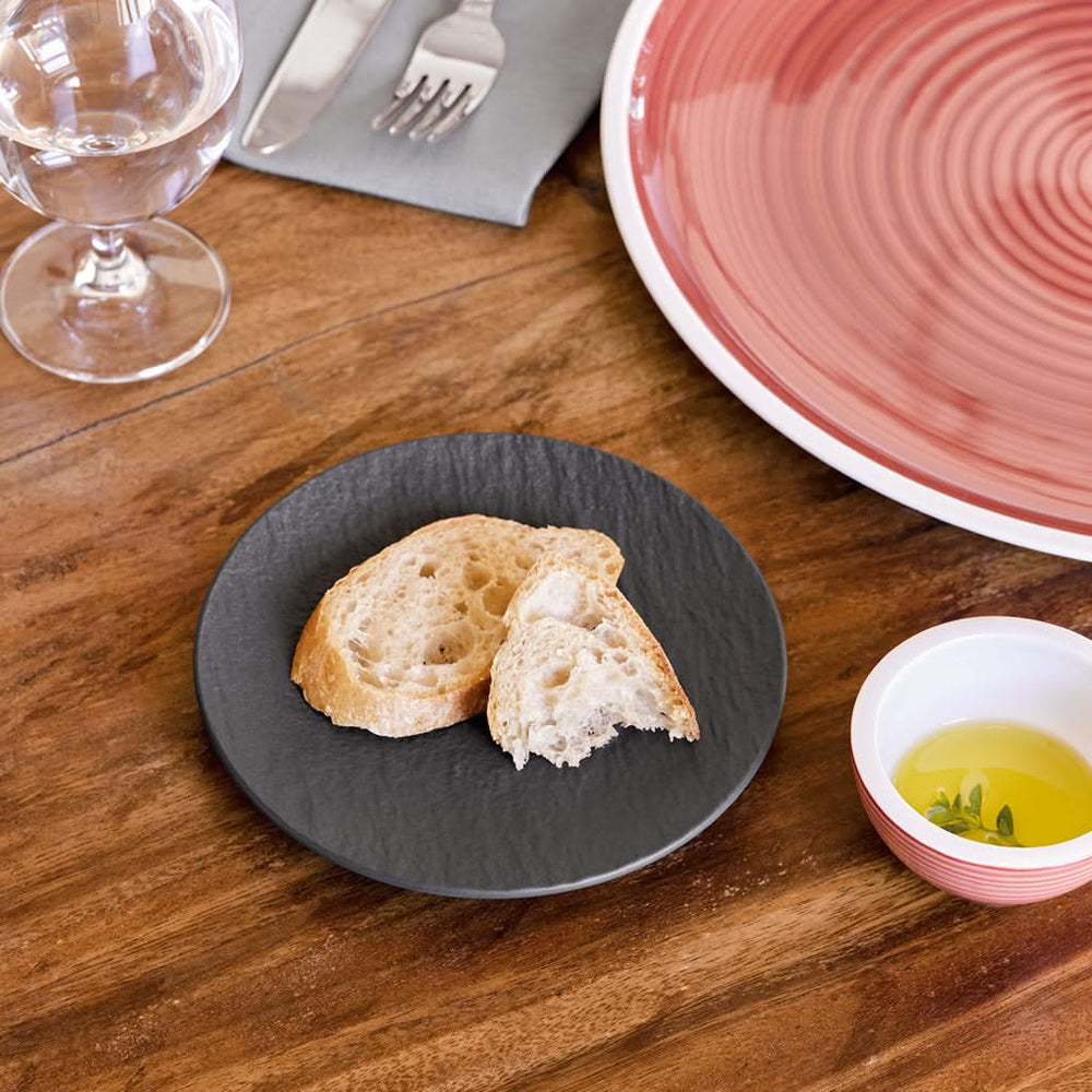 Villeroy & Boch Gebaksbordje Manufacture Rock - Zwart - ø 15.5 cm