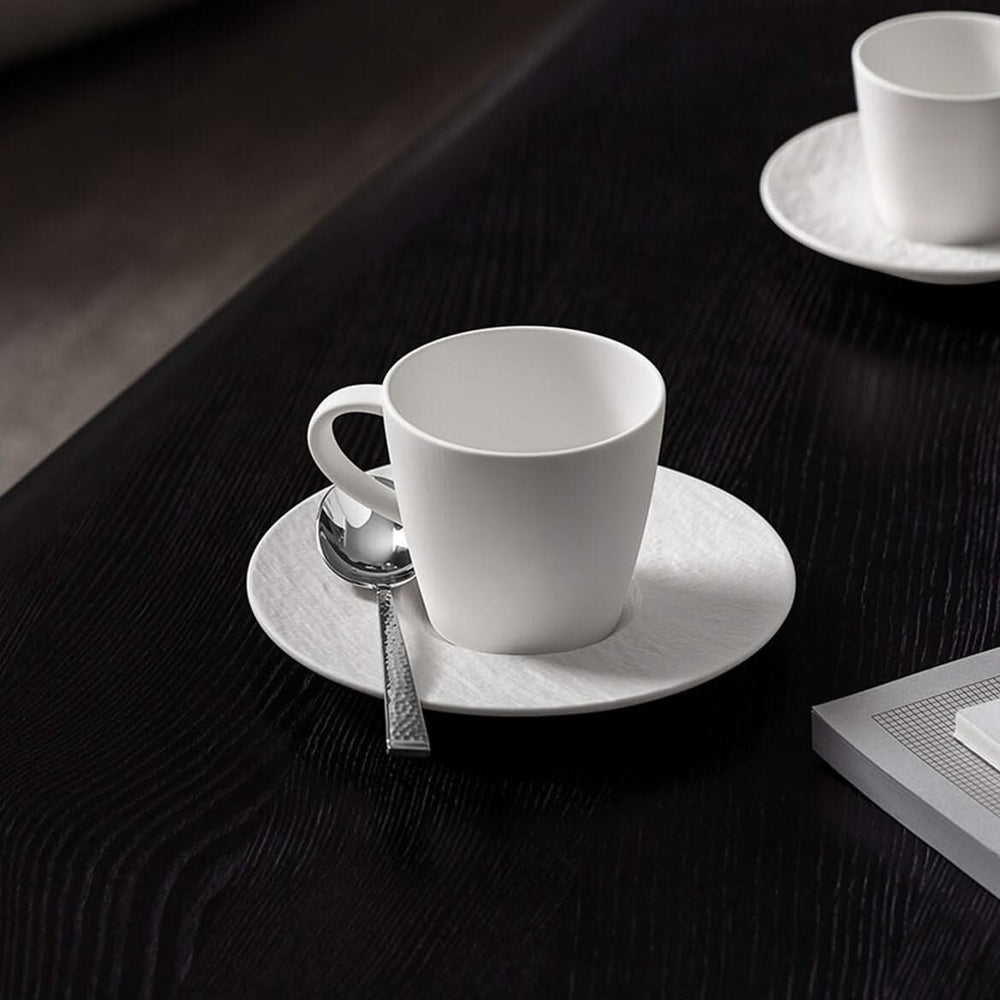 Villeroy & Boch Koffiekop en Schotel Manufacture Rock - Wit - 160 ml