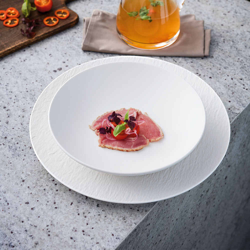 Villeroy & Boch Serveerschaal Manufacture Rock - Wit - ø 23.5 cm