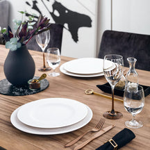 Villeroy & Boch Serviesset Manufacture Rock - Wit 12-delig / 4 personen - 4 dinerborden, 4 ontbijtborden & 4 pastaborden