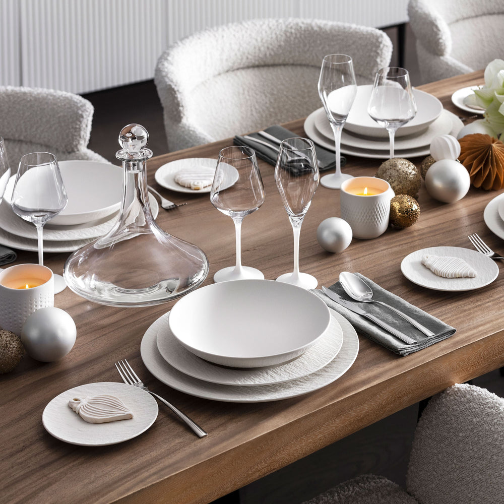 Villeroy & Boch Serveerschaal Manufacture Rock - Wit - ø 23.5 cm