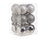 Cosy @Home Kerstballen Zilver  ø 6 cm - 12 Stuks
