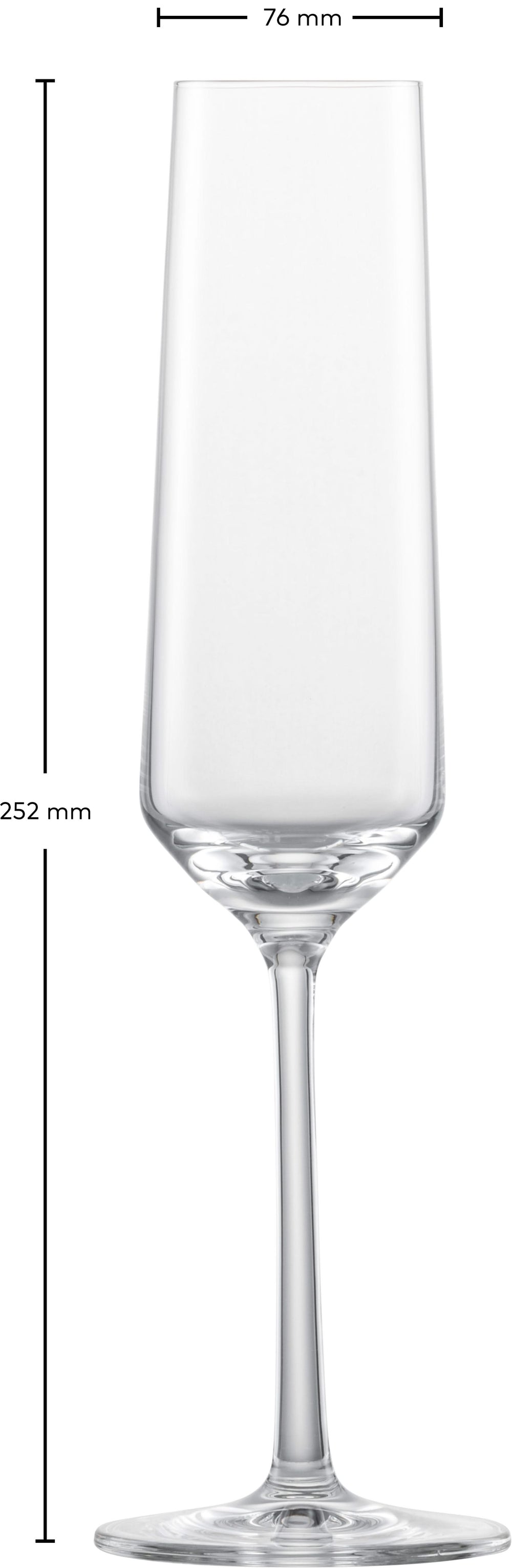 Zwiesel Glas Champagneglazen - Flutes - Pure - 215 ml - 2 stuks