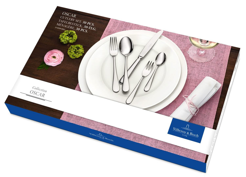 Villeroy & Boch Bestekset Oscar - RVS - 30 delig / 6 personen