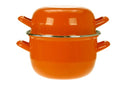 Cosy & Trendy Mosselpan - Emaille - Oranje - ø 18 cm / 2.8 liter - geëmailleerde anti-aanbaklaag