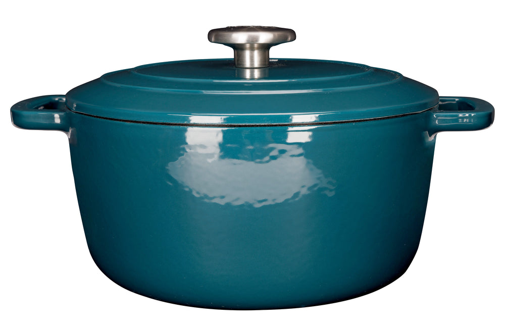 Cosy & Trendy Braadpan met deksel Fontestic Gietijzer Green Heron Ø 20 cm / 2.7 Liter - geëmailleerde anti-aanbaklaag