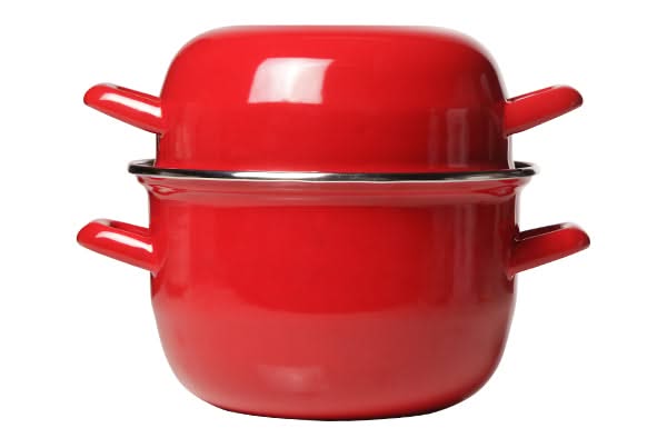 Cosy & Trendy Mosselpan - Emaille - Rood - ø 18 cm / 2.8 liter - geëmailleerde anti-aanbaklaag